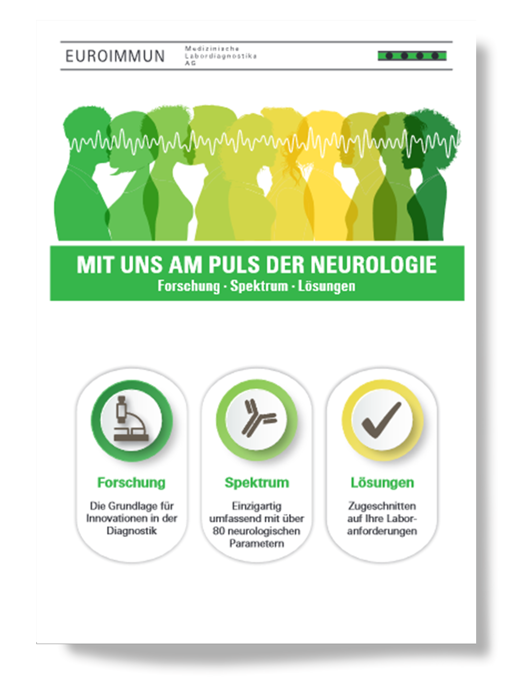 Mit uns am Puls der Neurologie - Kampagnenflyer 